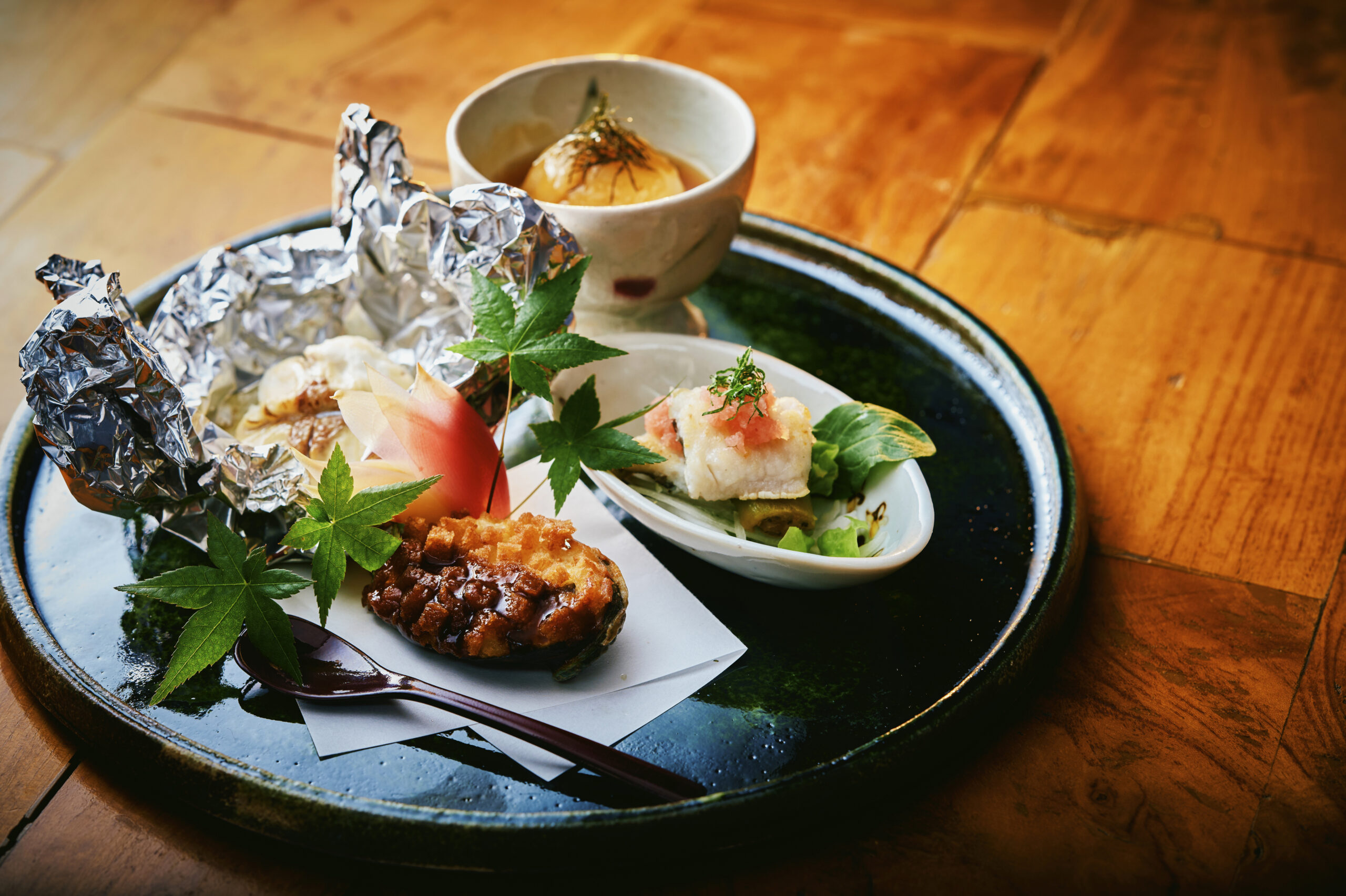 当店一番の自慢 ― 会席の要となる「八寸盛」